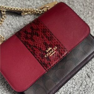Coach Red and Black Crossbody Bag